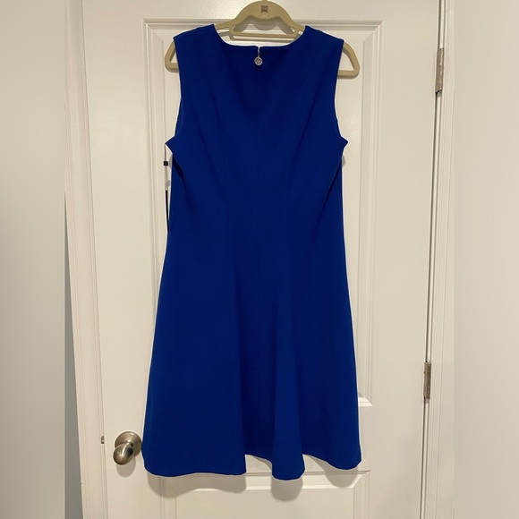 SALE Tommy Hilfiger NWT sleeveless aline royal blue dress - Picture 2 of 3
